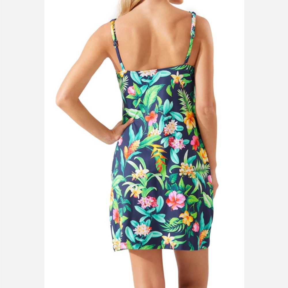 Tommy Bahama blue tropi- calling spa covers up dress size L - Picture 2 of 13